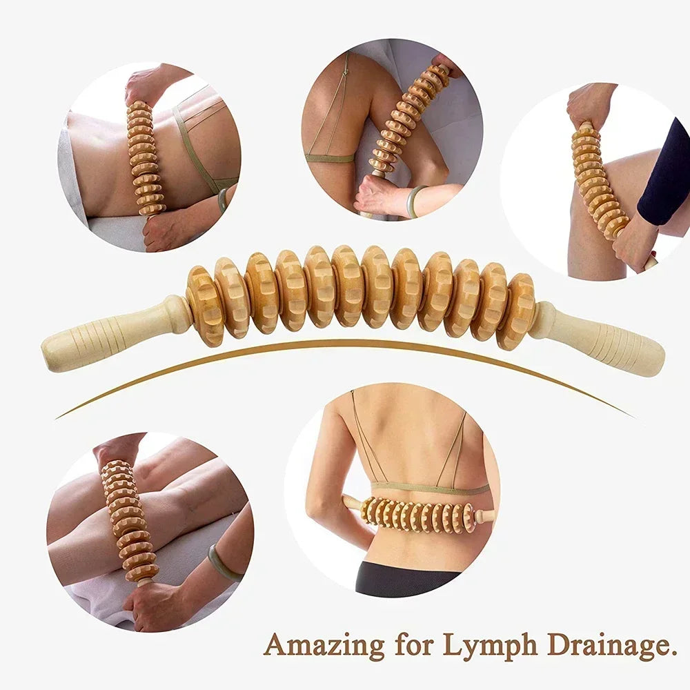 Massage Tools Wood Therapy for Body Contour Maderotherapy Cellulite Body Massager Roller Lymphatic Massage Wooden Massage Tools