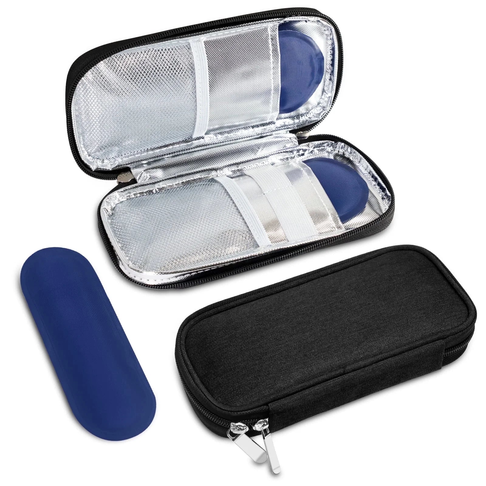 Insulin Pen Cooler Travel Case, Diabetic Medication Insulated Bag, 2 * 90G Ice Packs, Small