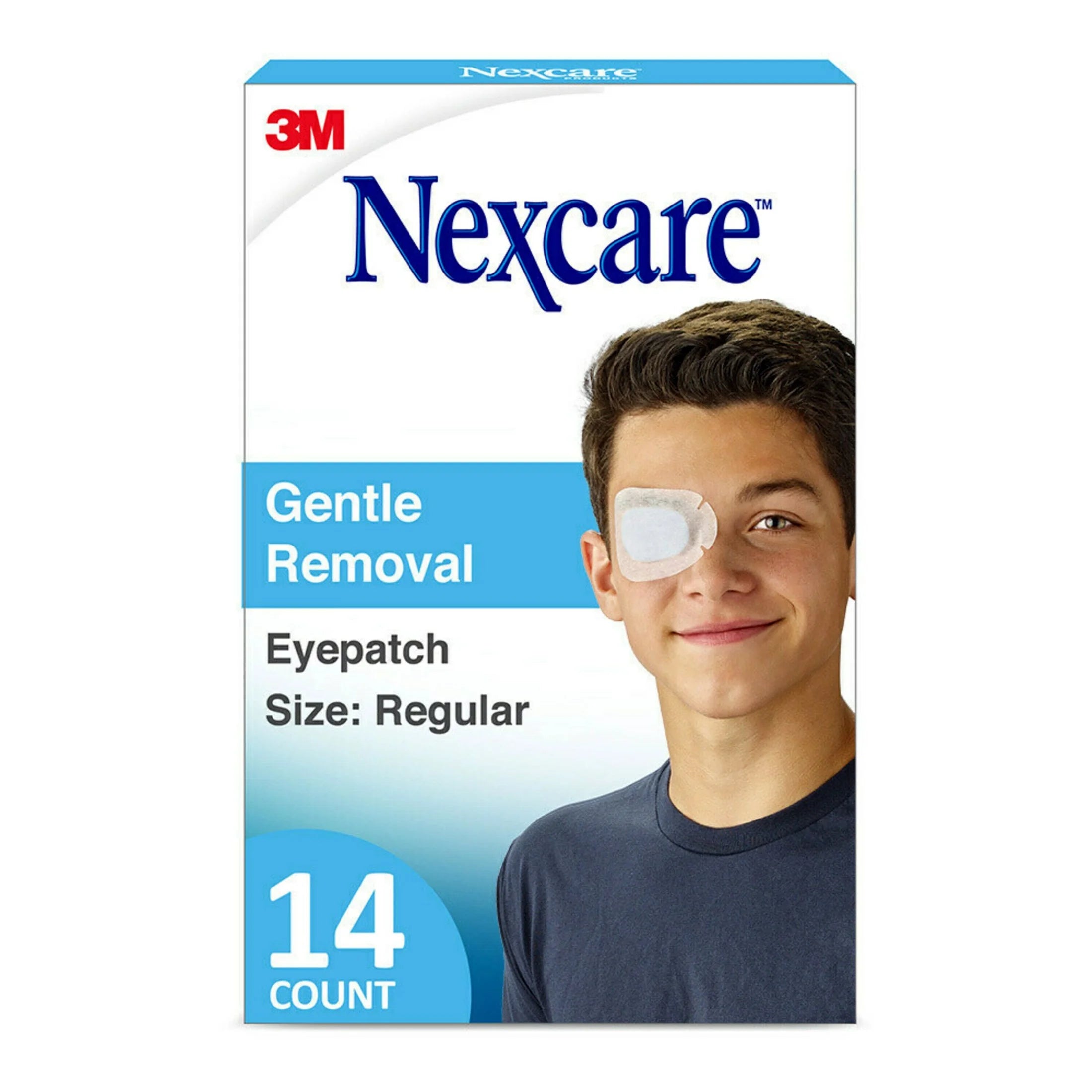 Nexcare Gentle Removal Eye Patch, Regular Eyepatches, 14 Ct.