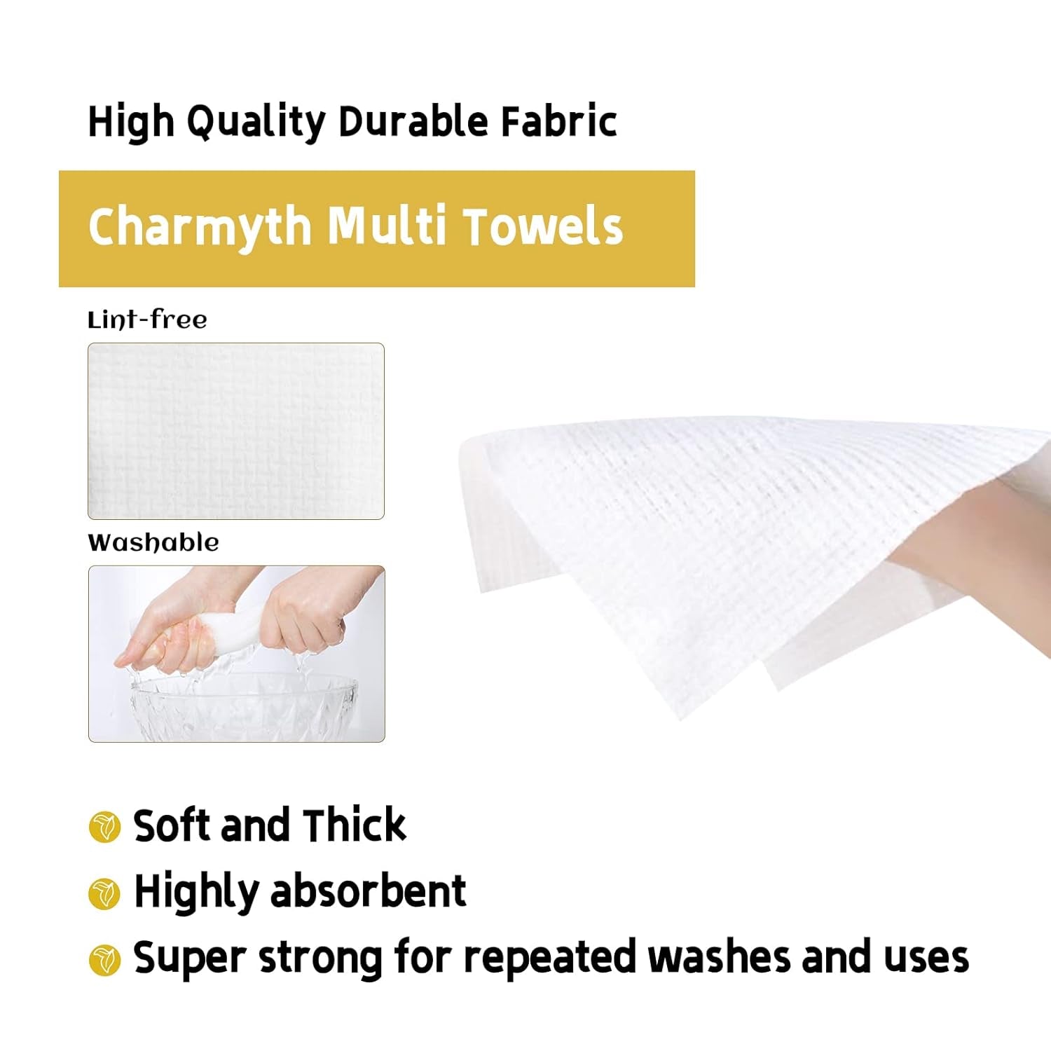 Disposable Face Towels XL 100 Count - Extra Thick Soft Makeup Remover Wipes for Sensitive Skin Degradable Facial Cleansing Towels