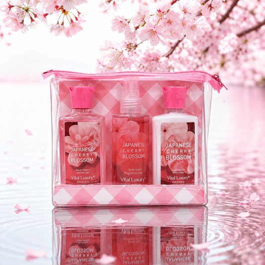 Travel Body Care Set – Cherry Blossom & Cotton Candy