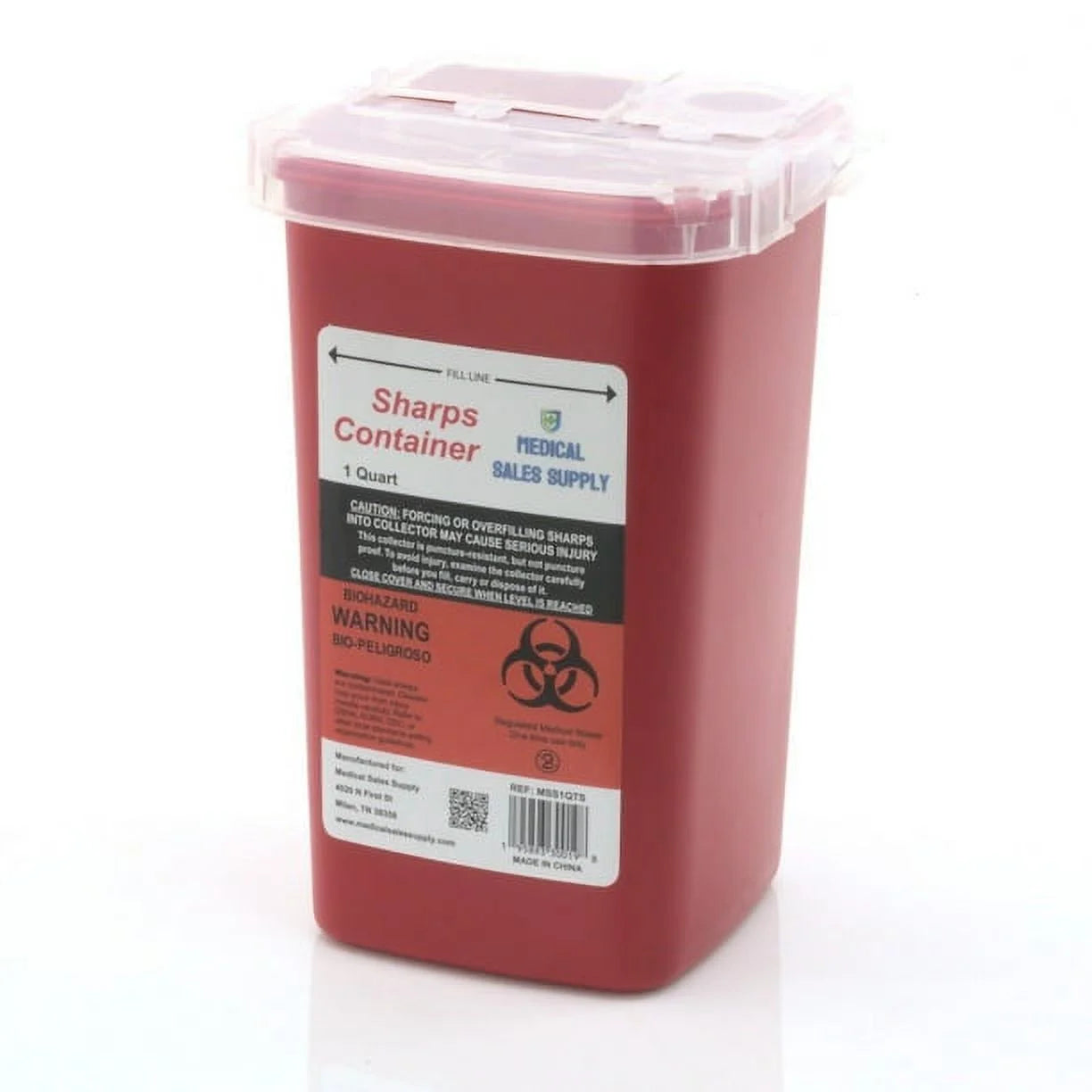 Portable GSC-1Q Sharps Container for Biohazard Needles
