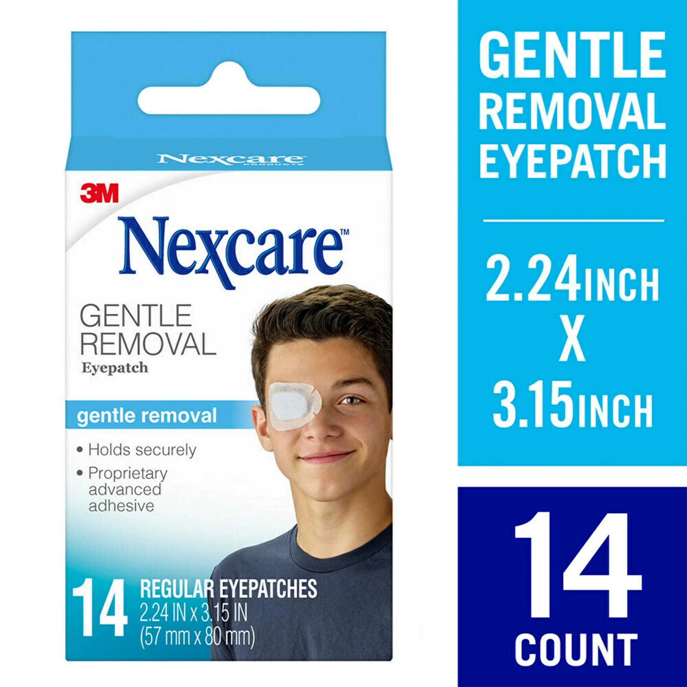 Nexcare Gentle Removal Eye Patch, Regular Eyepatches, 14 Ct.