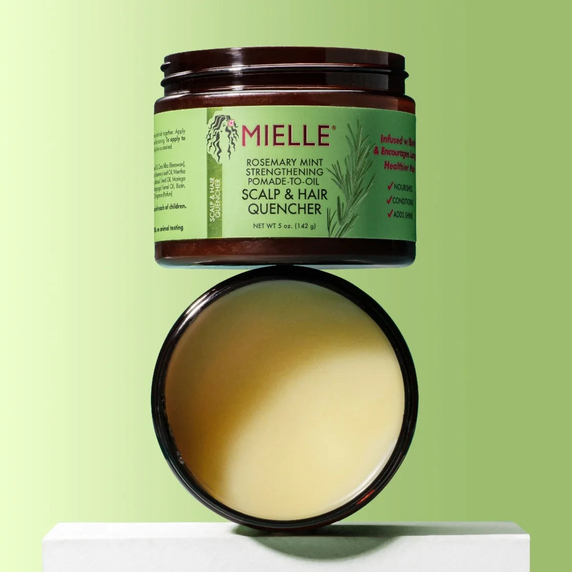 Mielle Rosemary Mint Strengthening Pomade-To-Oil Scalp Quencher - 5 Oz.