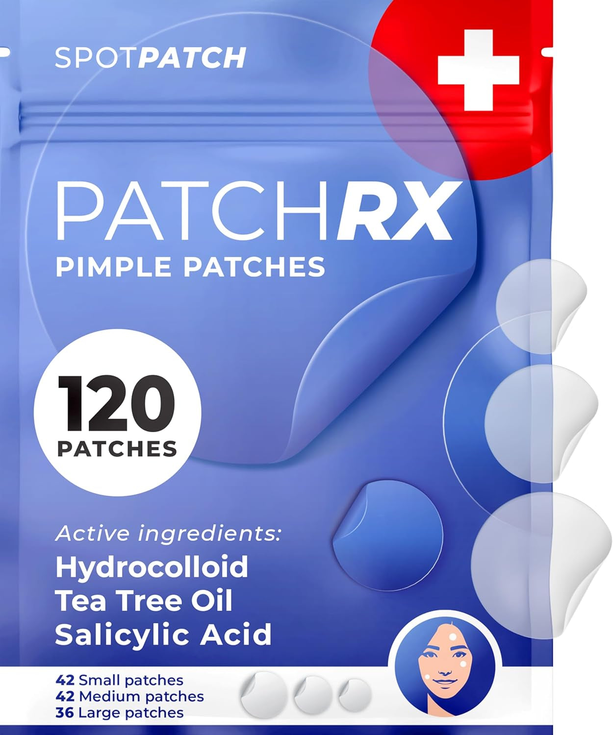 Salicylic Pimple Patches (120 Pack), Salicylic Acid Acne Patches with Tea Tree Oil - Zit Patch and Pimple Stickers for Face for Skin Care - Salicylic Acid Acne Dots (Packaging May Vary)