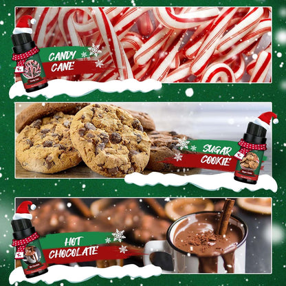 Christmas Fragrance Oils Set, Essential Oils for Diffusers Home, Aromatherapy Oils Gift for Candle Making - Christmas Tree, Apple Cinnamon, Gingerbread, Candy Cane, Sugar Cookie, Hot Chocolate