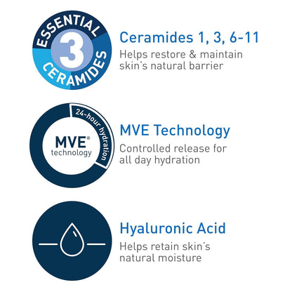 Cerave Daily Moisturizing Lotion with Hyaluronic Acid, 12 Oz