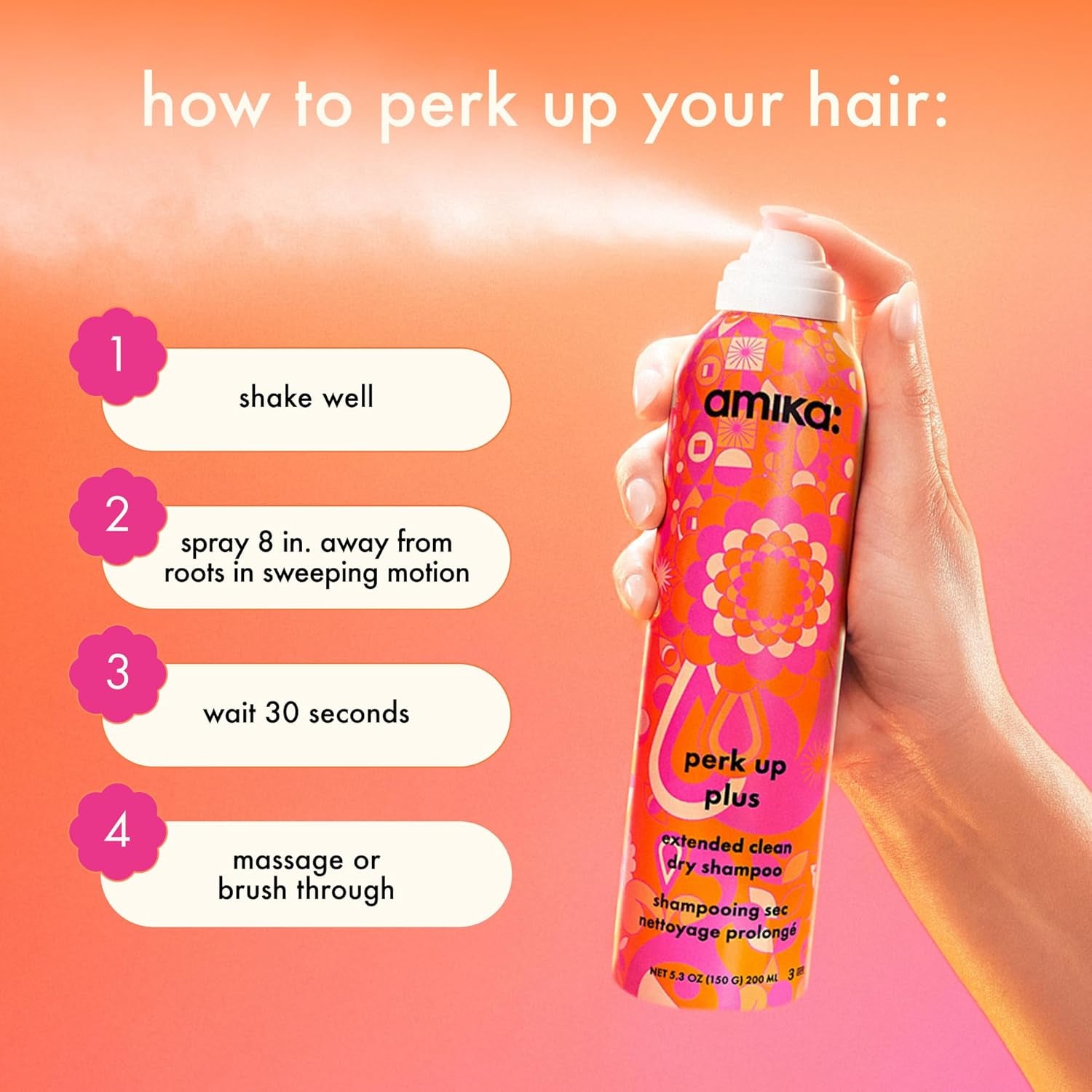 Perk up plus Extended Clean Dry Shampoo
