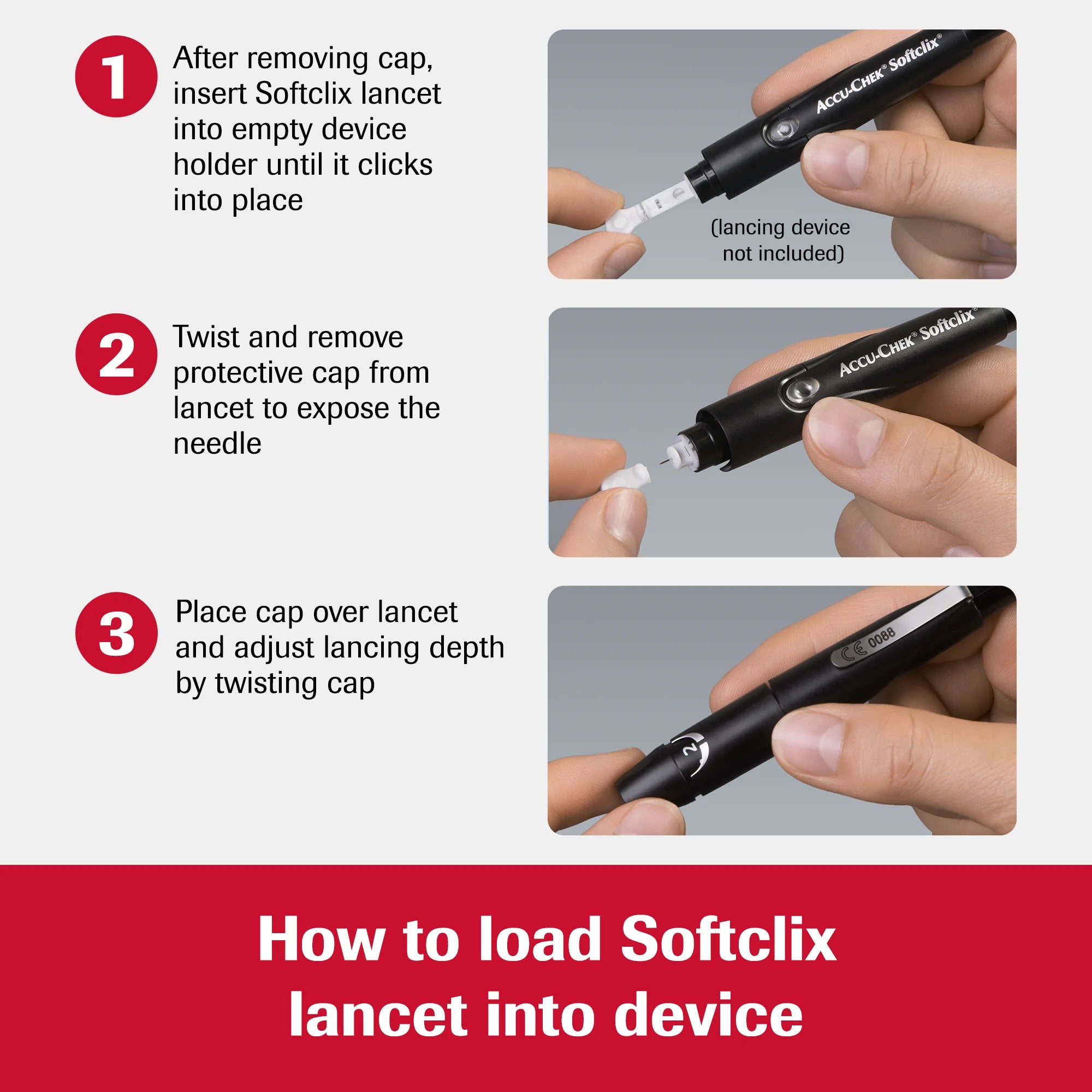 Softclix Diabetes Lancets for Diabetic Blood Glucose Testing (Pack of 100) (Packaging May Vary)
