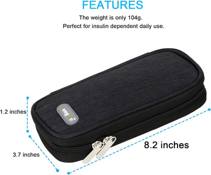 Insulin Cooler Travel Case, Portable Insulated Organizer for Insulin,Medica