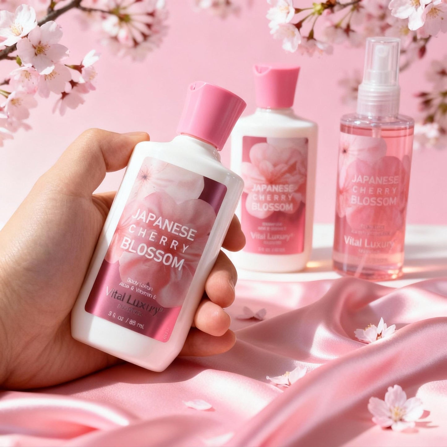 Travel Body Care Set – Cherry Blossom & Cotton Candy