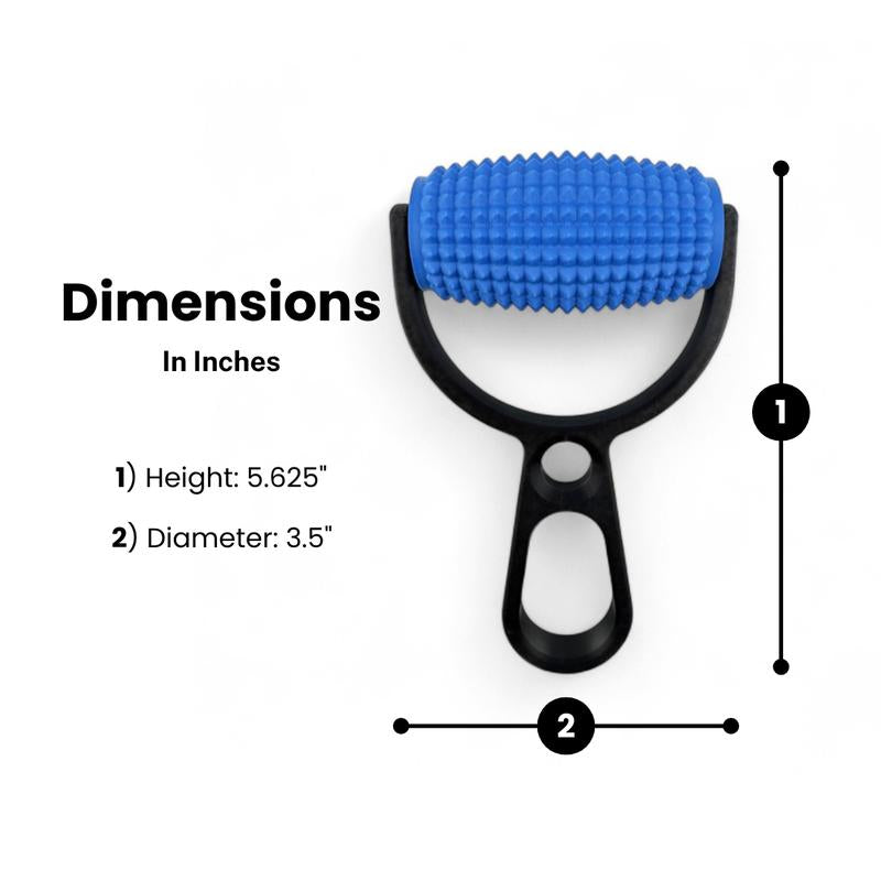 Little Ouchies Grippie Body Roller & Stim Tool with Firm Plastic Spikes for Anxiety & Stress Relief Pain Stimulation and Impulse Management Teal Color