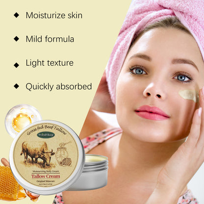 Nourishing Tallow Body Cream for Soft, Glowing Skin