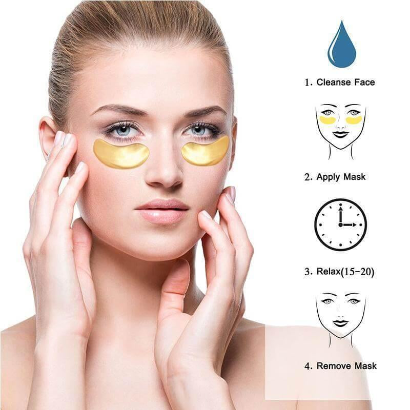Aliver Gold Eye Treatment Masks (Available in 10, 25, or 30 Packs)