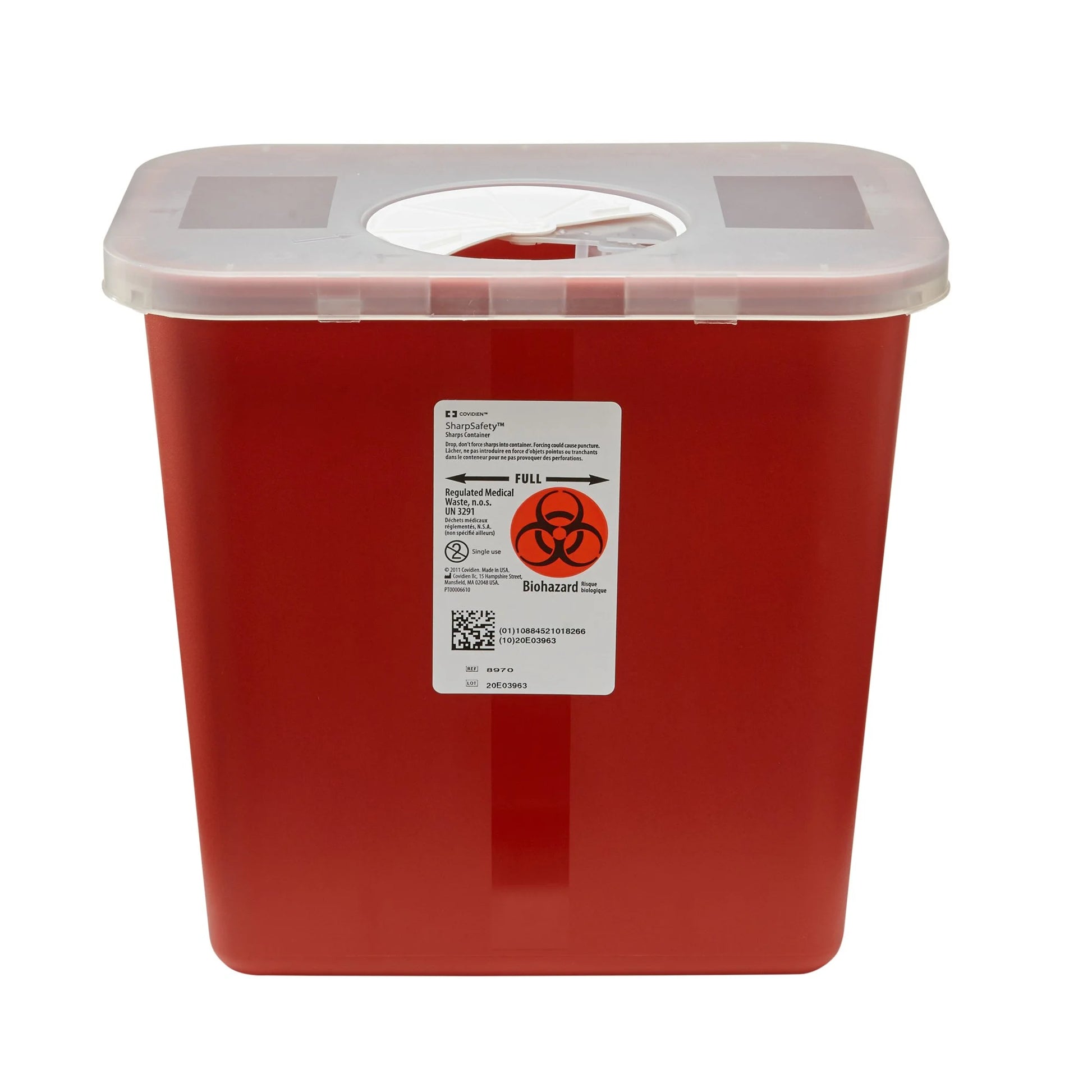 Sharpsafety Sharps Container 2 Gal. Vertical Entry