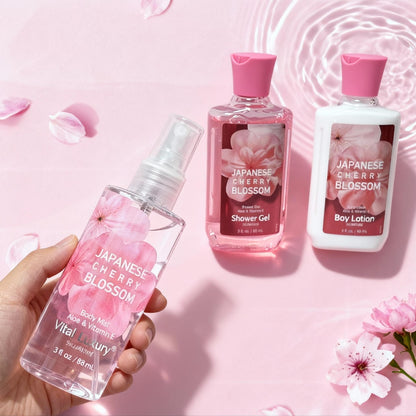 Travel Body Care Set – Cherry Blossom & Cotton Candy