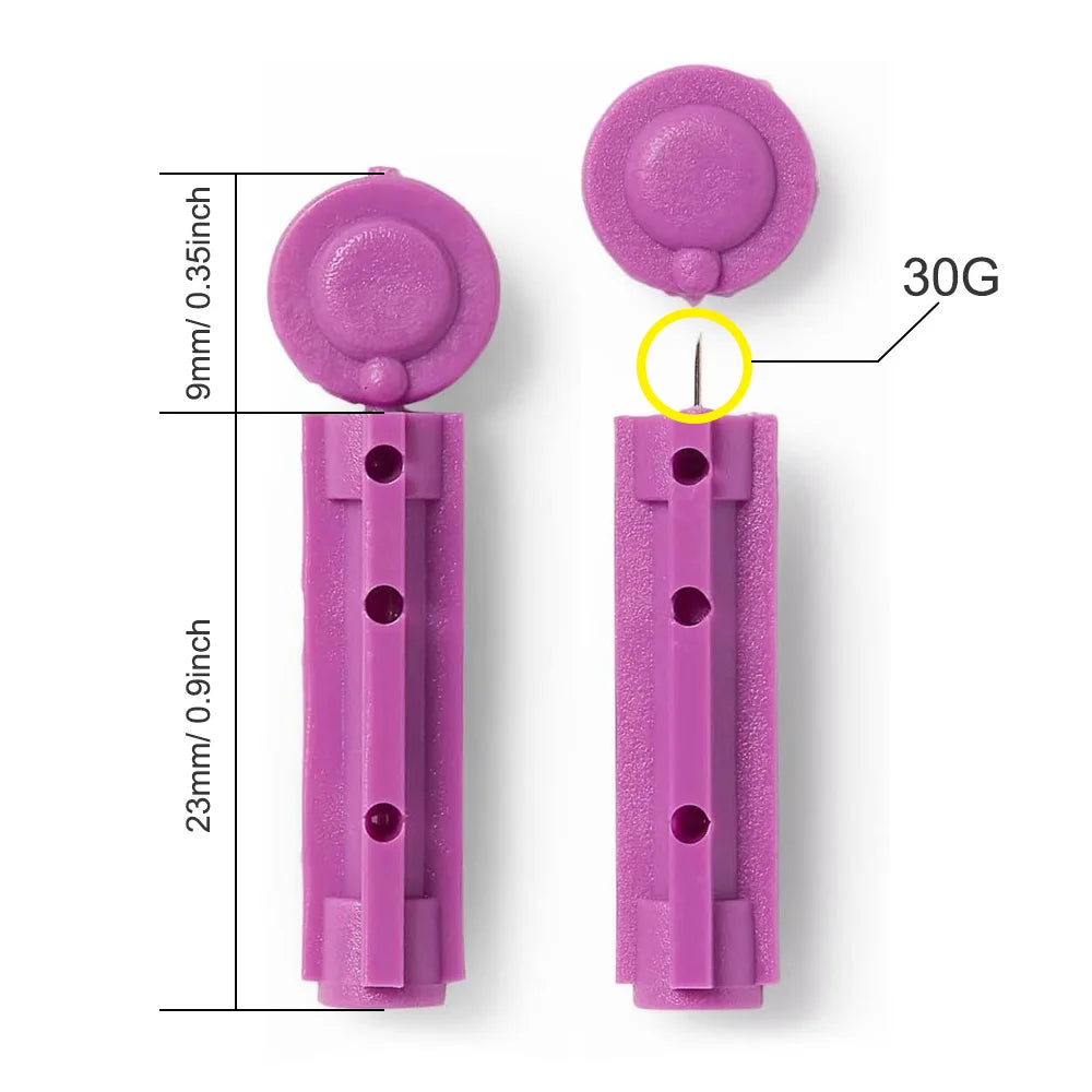 50/150/200 Pcs Lancets for Diabetes Testing, 30 Gauge Blood Sugar Lancets, Diabetic Lancets for Lancing Device