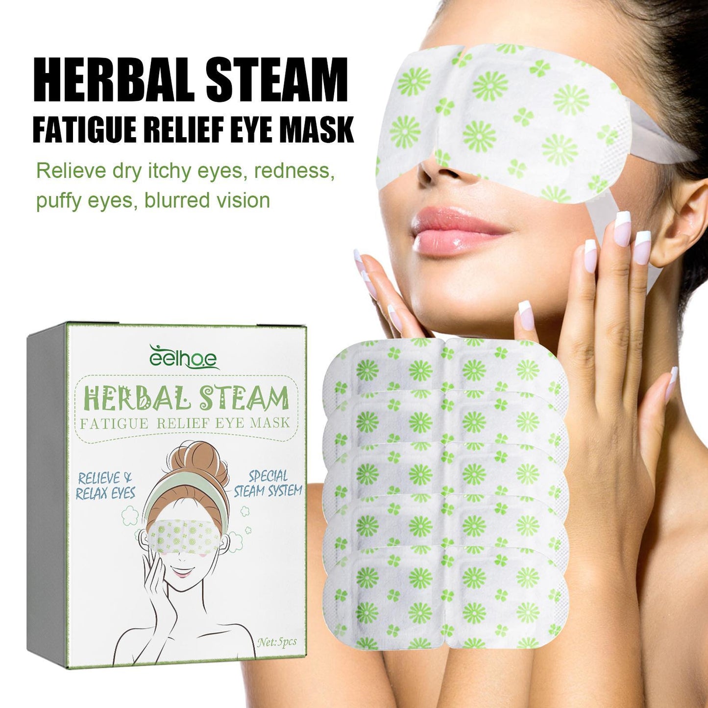 5-Pack Self-Heating Steam Eye Masks