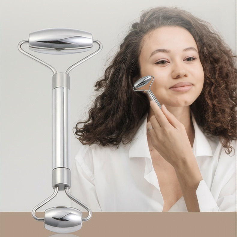 Revitalizing Dual Roller Face Massager
