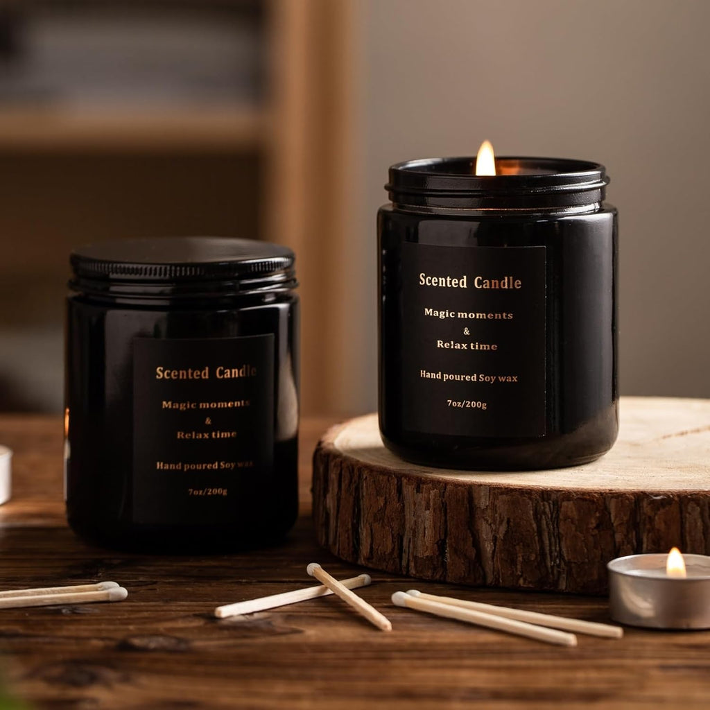 Sage Candle - Sage Candles for Cleansing, Soy Candles Non Toxic, Velas Aromáticas Para El Hogar, Strong Scented Candles, White Sage Candle, Mix Fragrance Smokeless 100% Natural 7Oz 40H(Sage &Sea Salt)