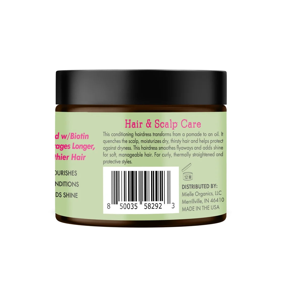 Mielle Rosemary Mint Strengthening Pomade-To-Oil Scalp Quencher - 5 Oz.